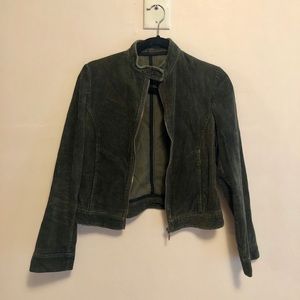 Green corduroy jacket